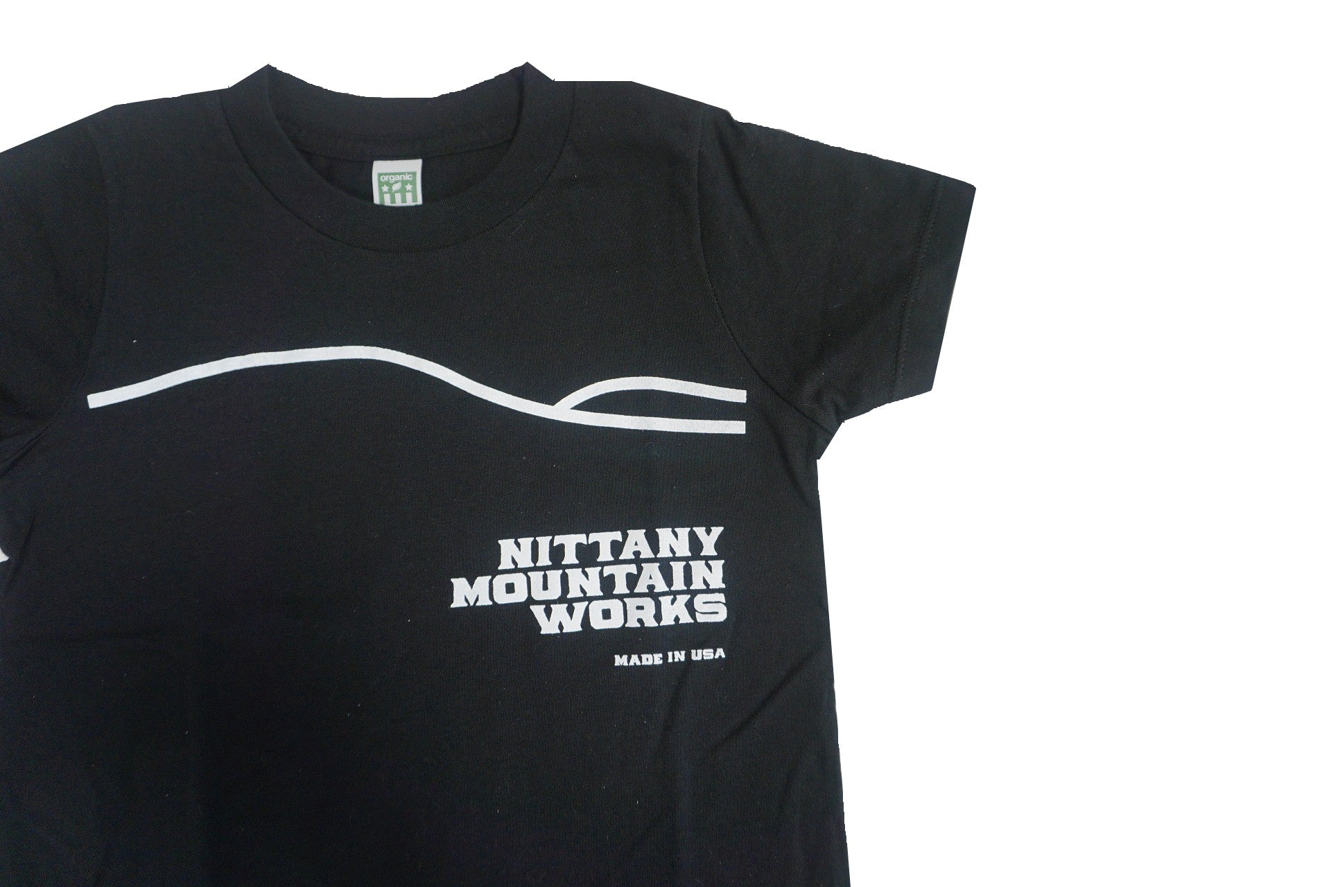 Black & White Nittany Mountain Works Kids Tee