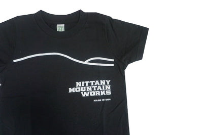 Black & White Nittany Mountain Works Kids Tee